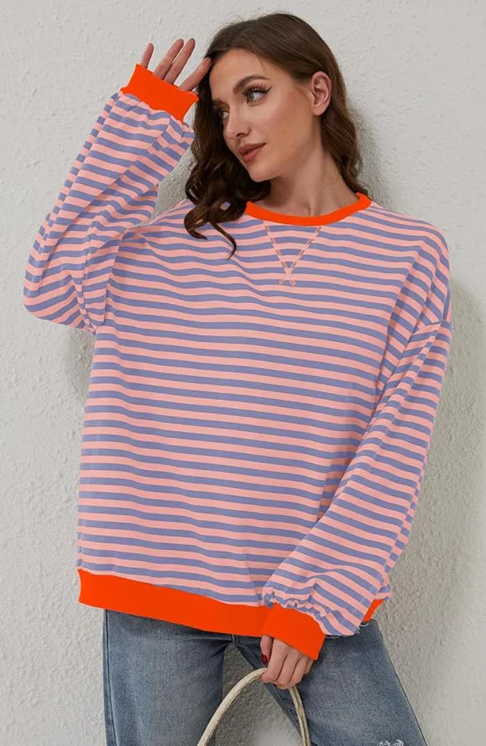 MAGLIONE OVERSIZE A RIGHE