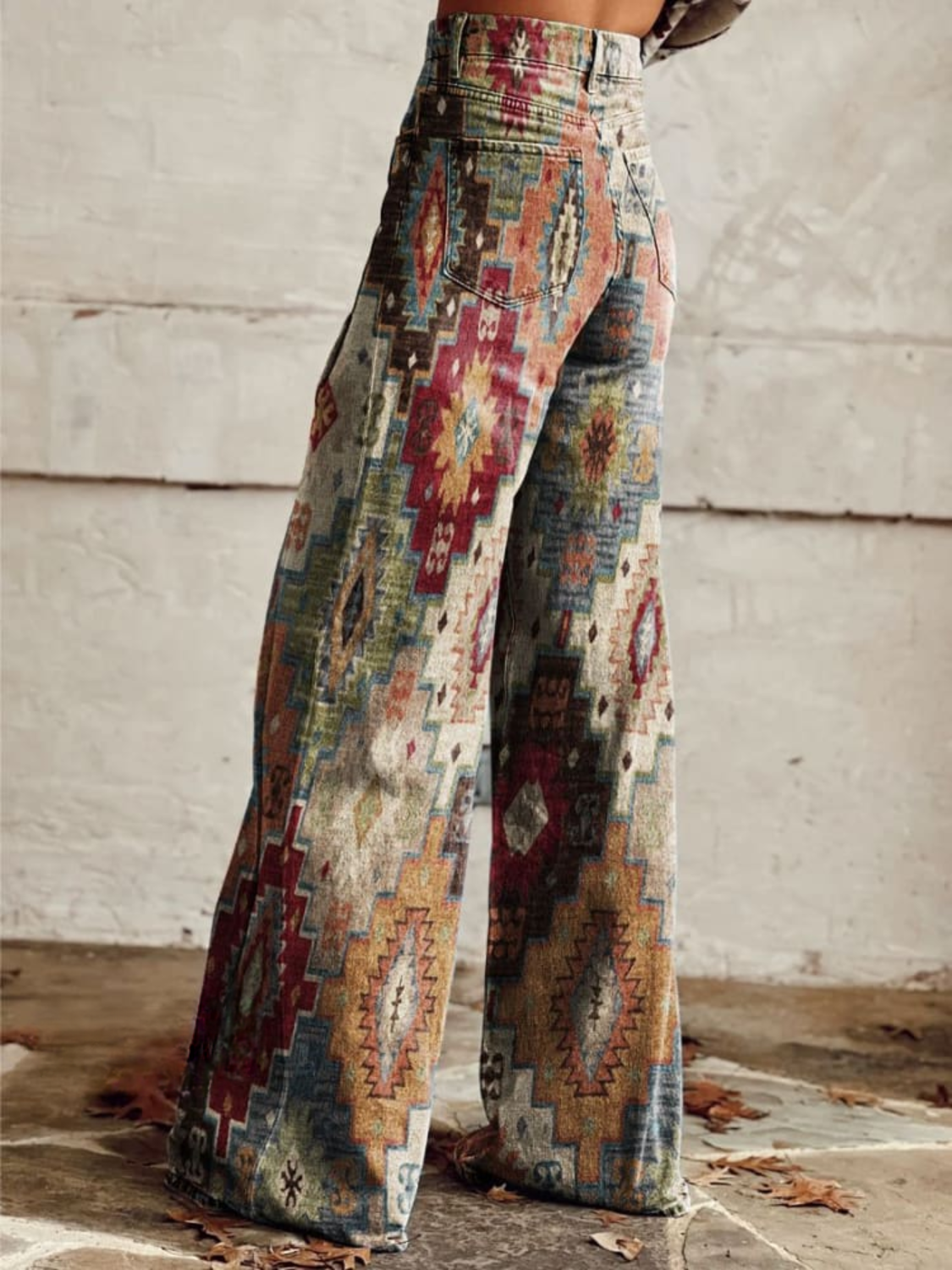 Aldina – Pantaloni Larghi Vintage Boho