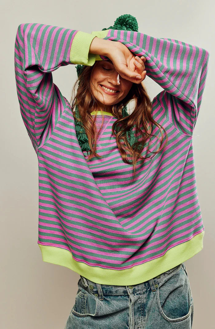 MAGLIONE OVERSIZE A RIGHE