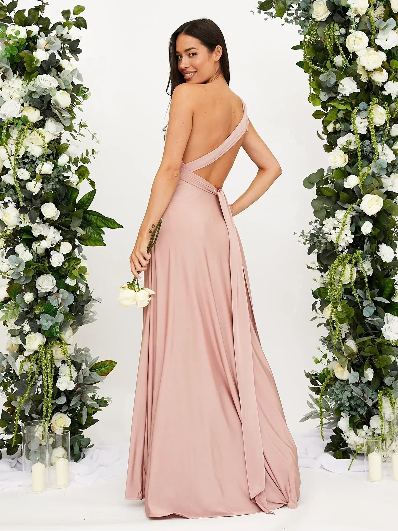 Nicole – Maxi Abito Con Incrocio Sulla Schiena