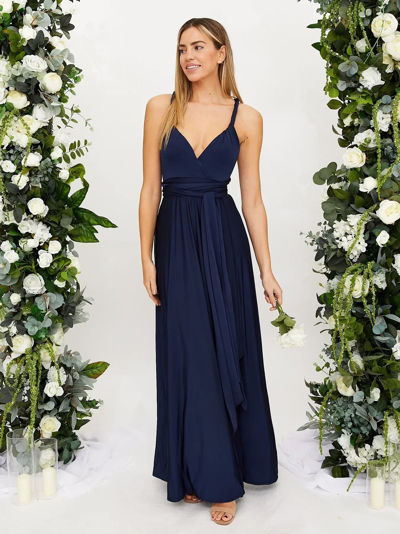 Nicole – Maxi Abito Con Incrocio Sulla Schiena