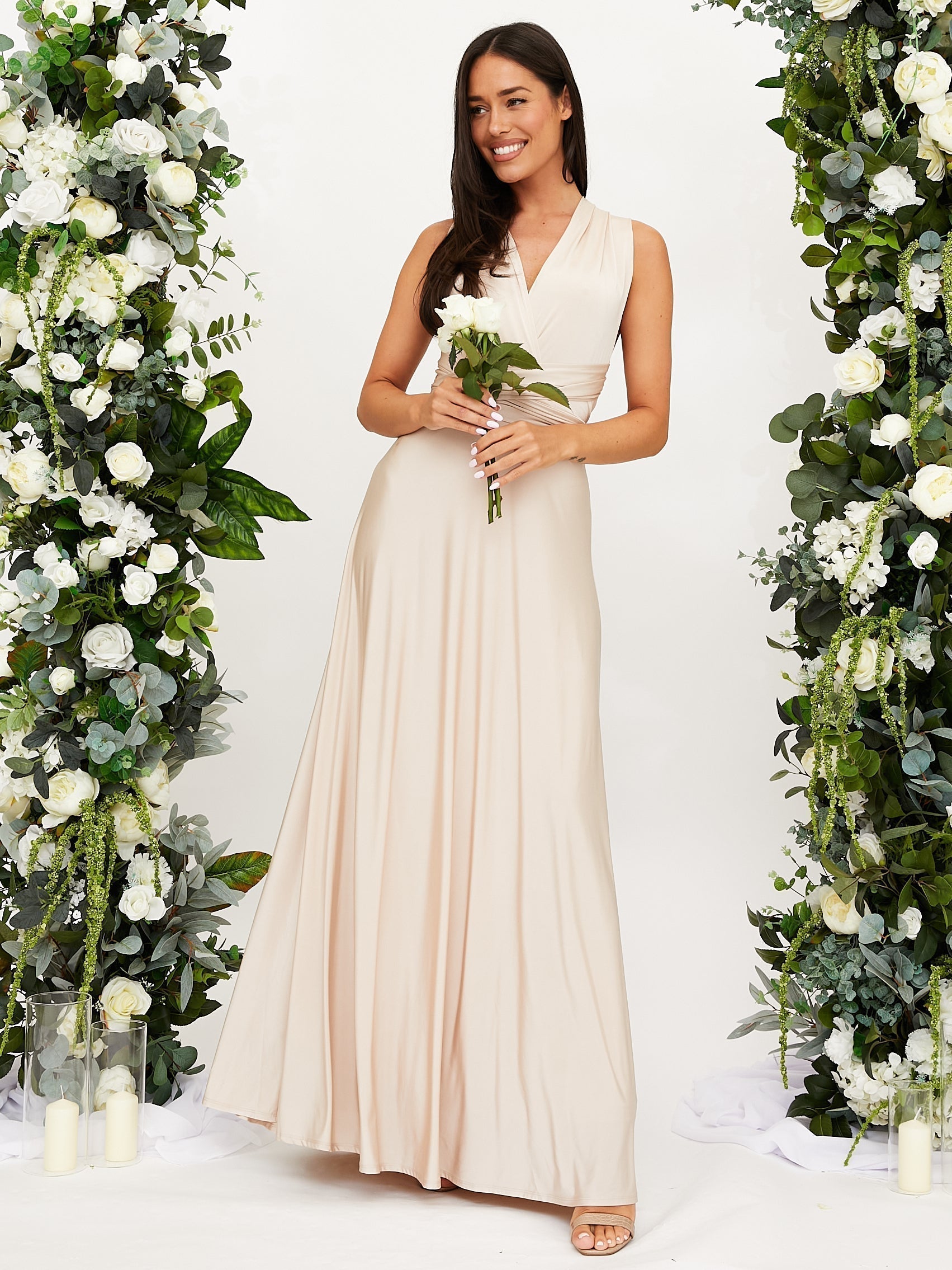 Nicole – Maxi Abito Con Incrocio Sulla Schiena