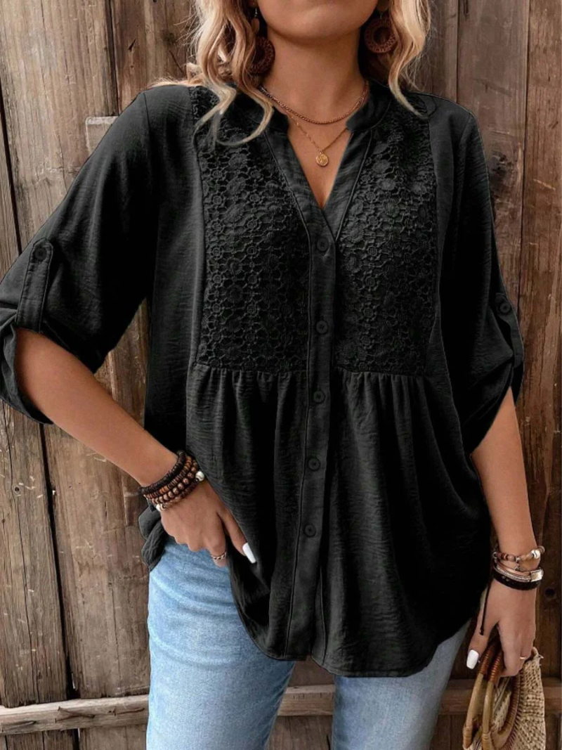 VITTORIA COMO | BLUSA CON BOTTONI DA DONNA
