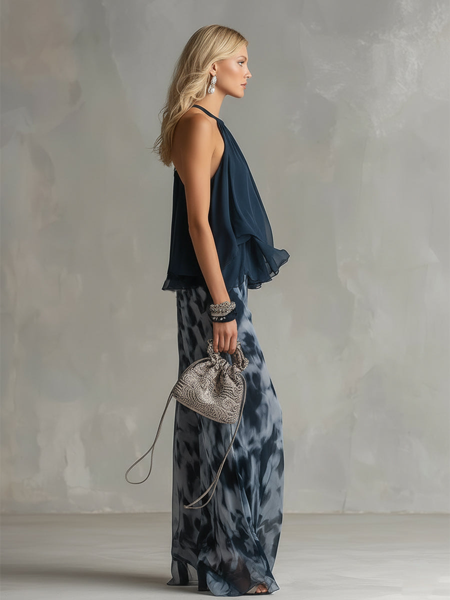 VITTORIA COMO | COMPLETO PANTALONE FLUIDO PER DONNA