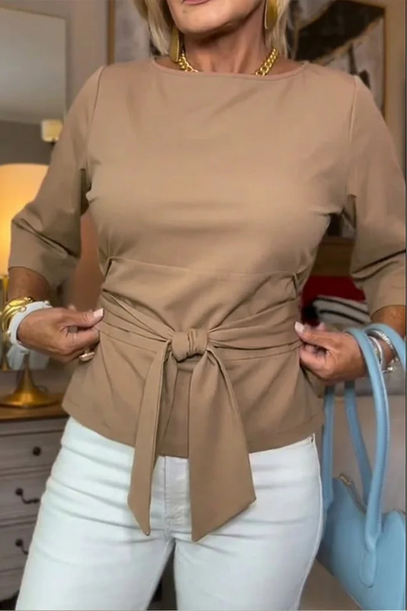 VITTORIA COMO | BLUSA CHIC MINIMALISTA DA DONNA