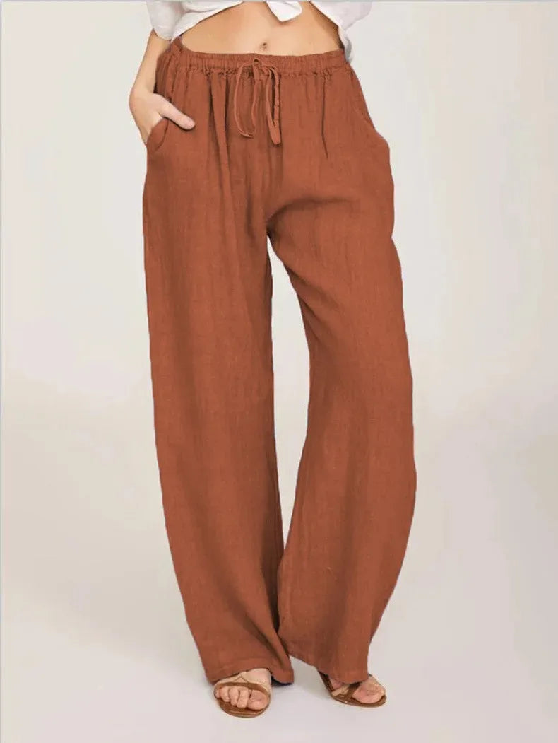VITTORIA COMO | PANTALONI CLASSICI A GAMBA LARGA DA DONNA