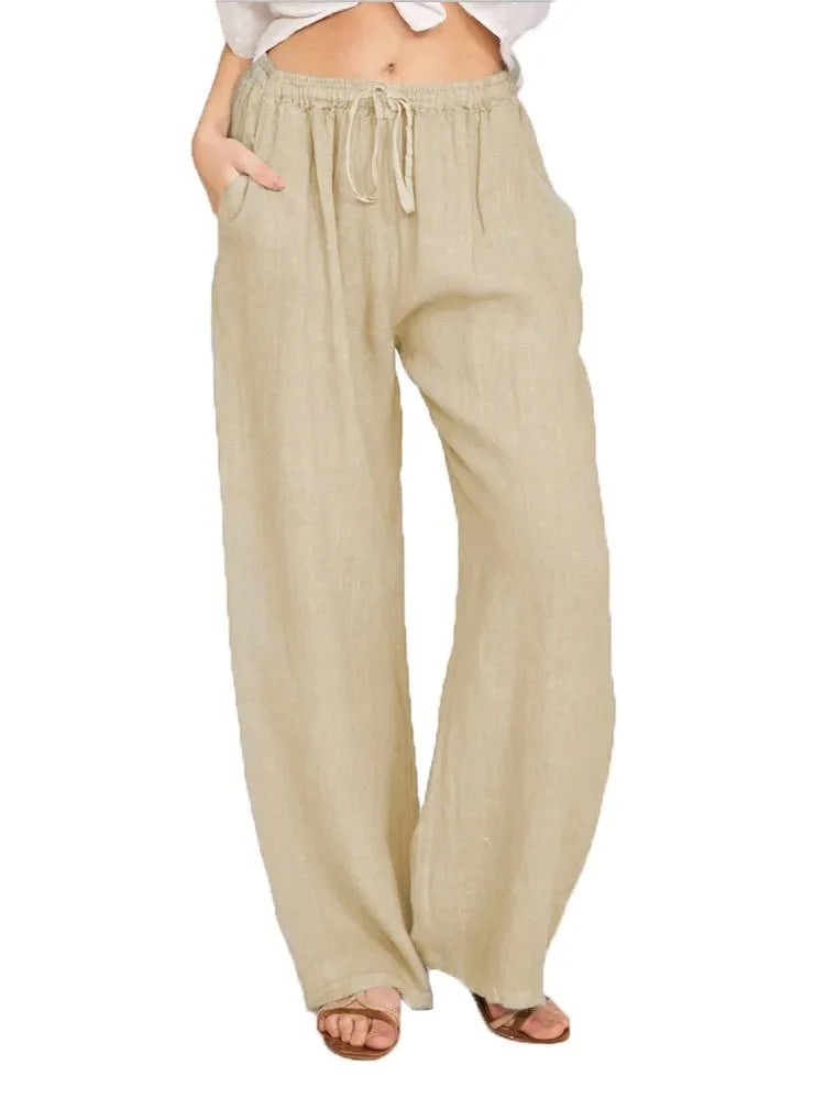 VITTORIA COMO | PANTALONI CLASSICI A GAMBA LARGA DA DONNA