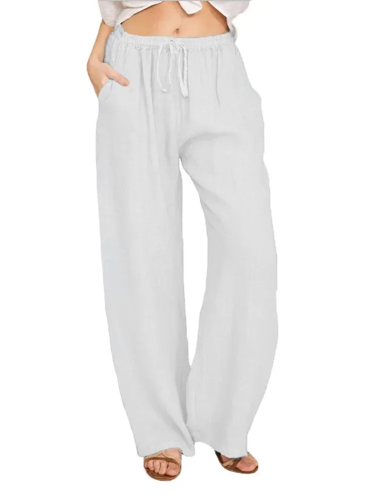 VITTORIA COMO | PANTALONI CLASSICI A GAMBA LARGA DA DONNA