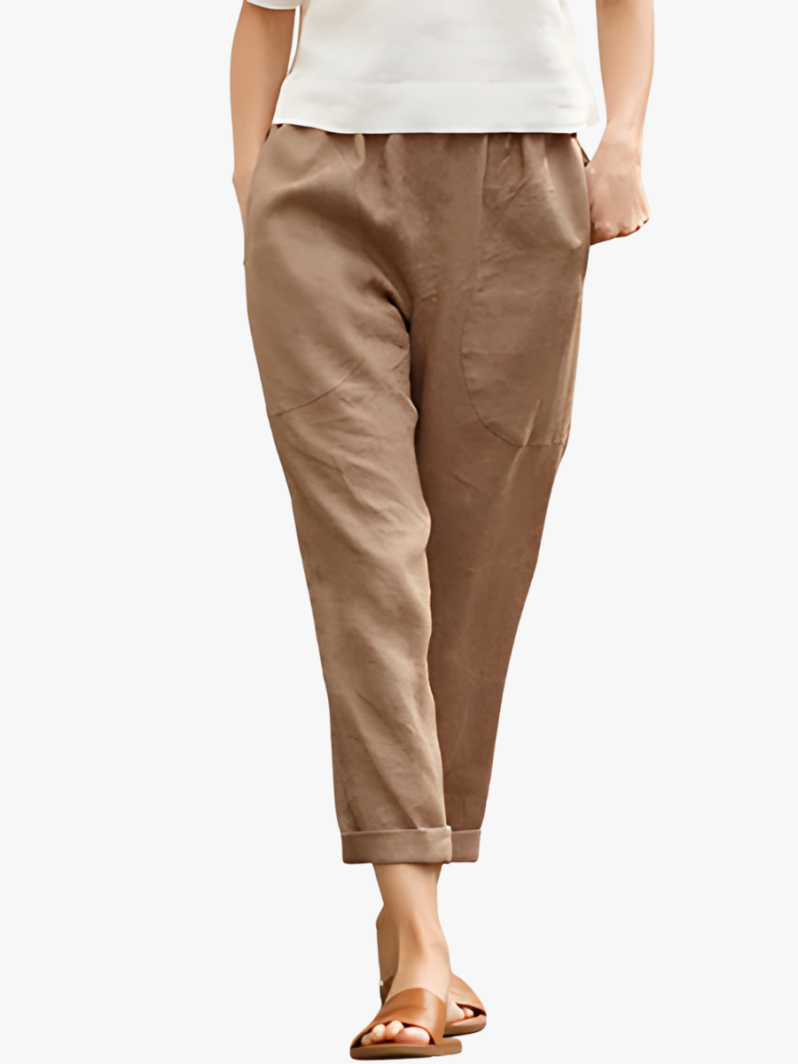 VITTORIA COMO | PANTALONI ESTIVI DRITTI DA DONNA