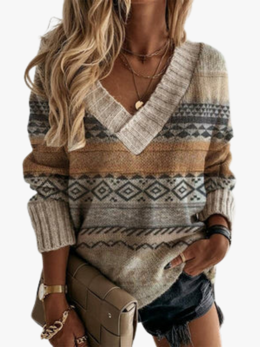 VITTORIA COMO | MAGLIONE PATCHWORK IN MAGLIA DA DONNA