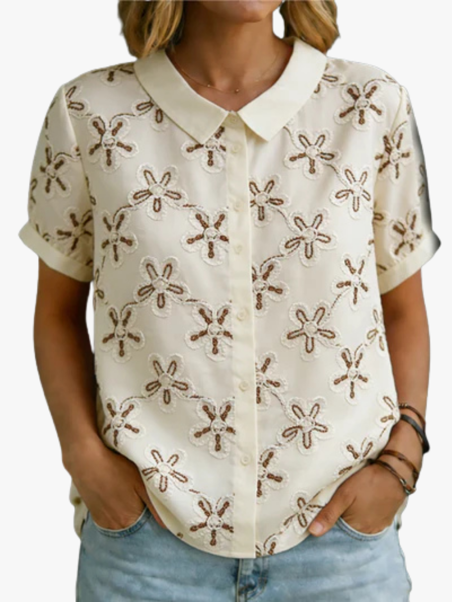 VITTORIA COMO | BLUSA CORTA RICAMATA DA DONNA