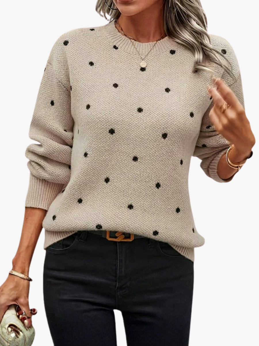 VITTORIA COMO | MAGLIONE IN MAGLIA A POIS DA DONNA