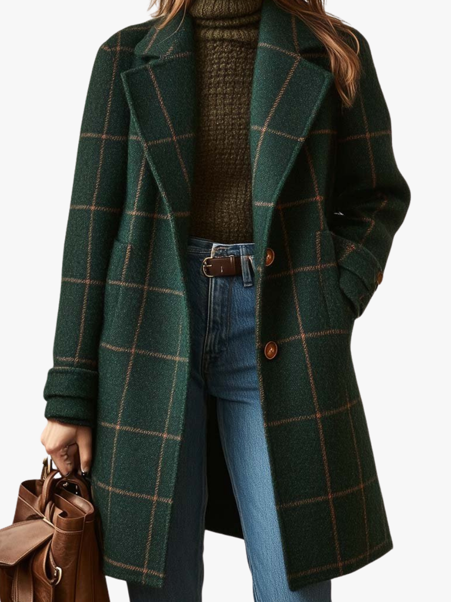 VITTORIA COMO | CAPPOTTO A QUADRI DA DONNA
