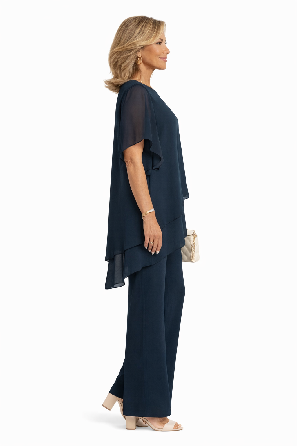 VITTORIA COMO | ELEGANTE COMPLETO FLUIDO DUE PEZZI DA DONNA