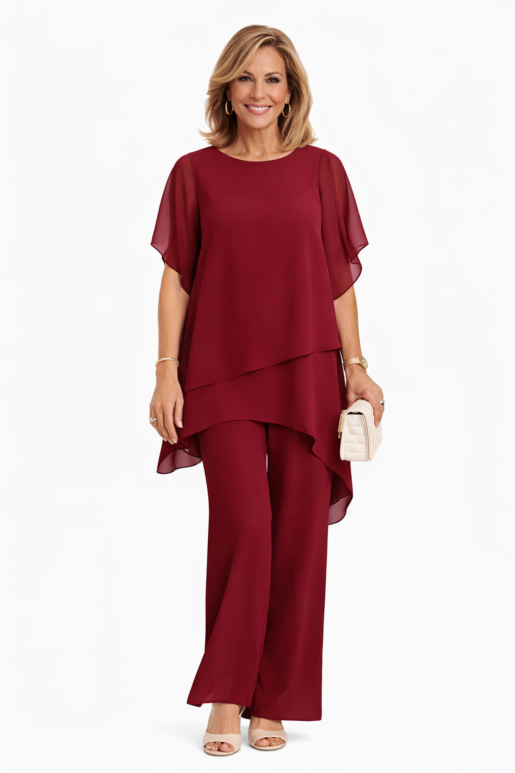 VITTORIA COMO | ELEGANTE COMPLETO FLUIDO DUE PEZZI DA DONNA