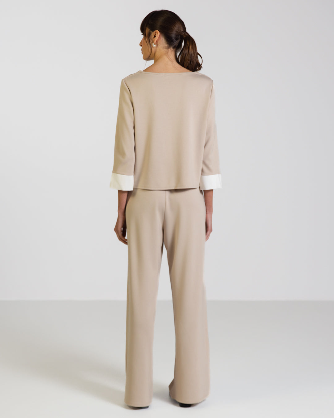 Bellamy - Top Drappeggiato Beige