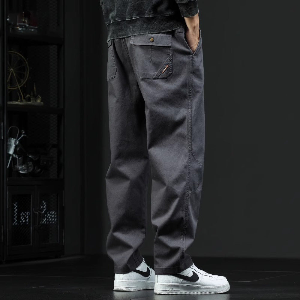 Brennan – Pantaloni in cotone a vestibilità comoda moderna