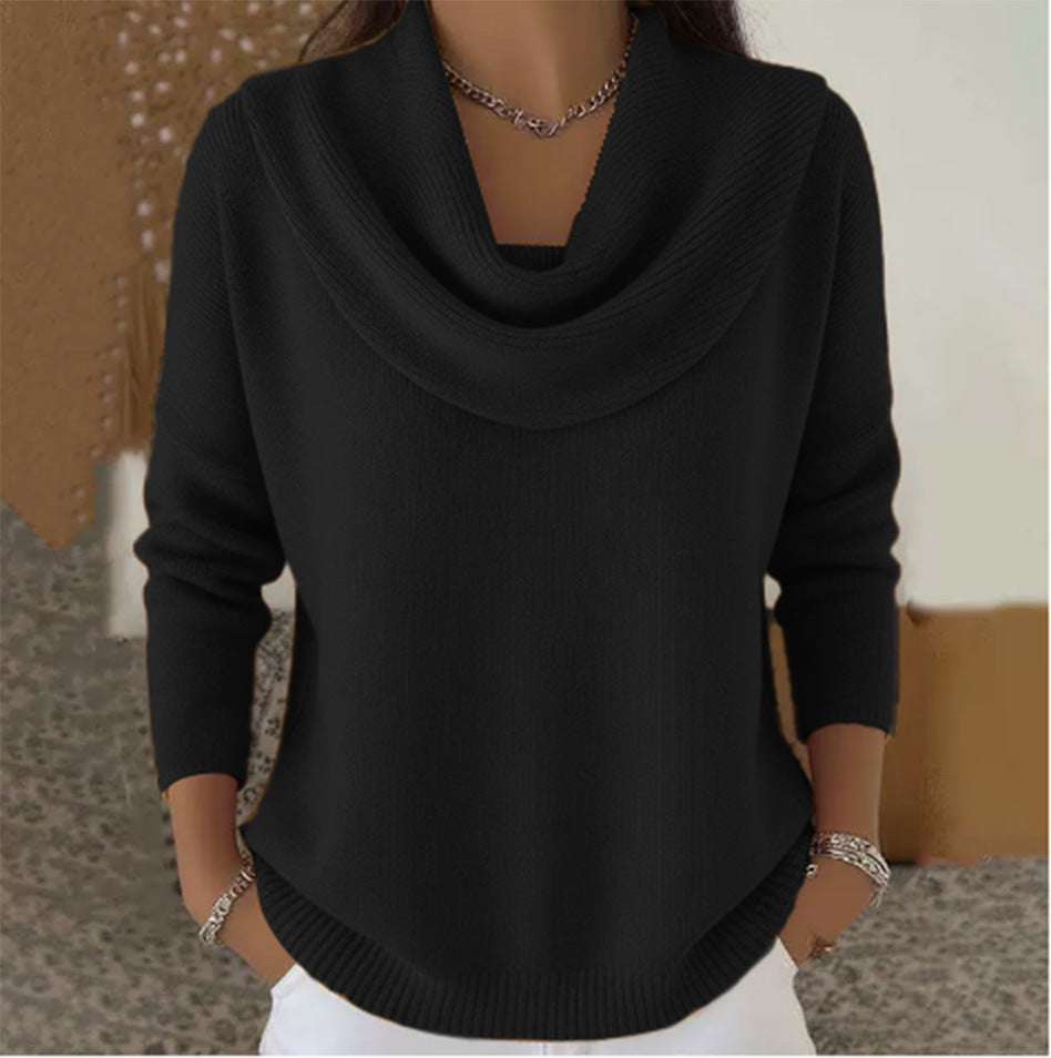 VITTORIA COMO | MAGLIONE CON COLLO ELEGANTE DA DONNA