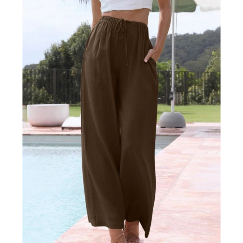 VITTORIA COMO | PANTALONI CLASSICI A GAMBA LARGA DA DONNA