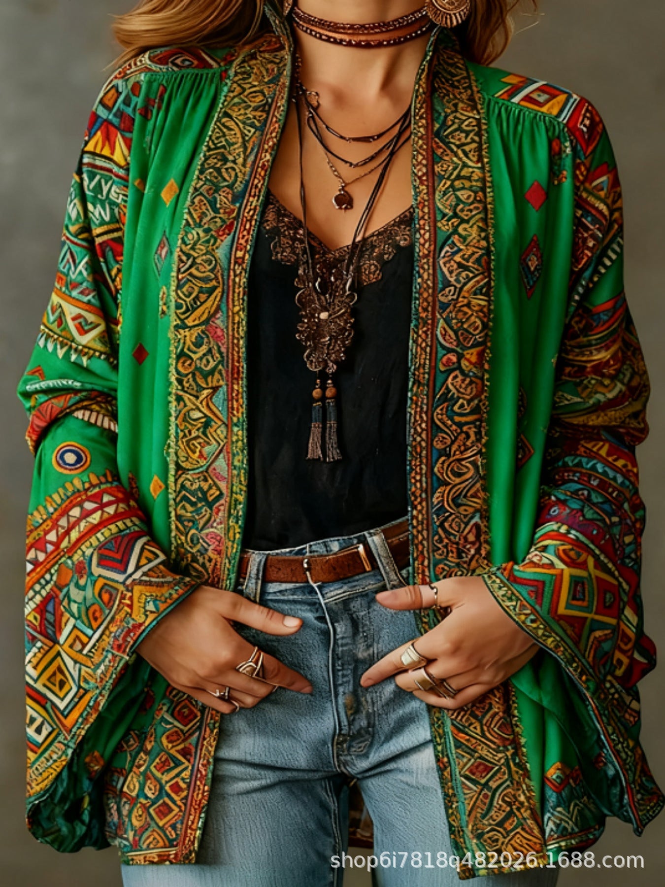VITTORIA COMO | GIACCA BOHO IN VELLUTO DA DONNA