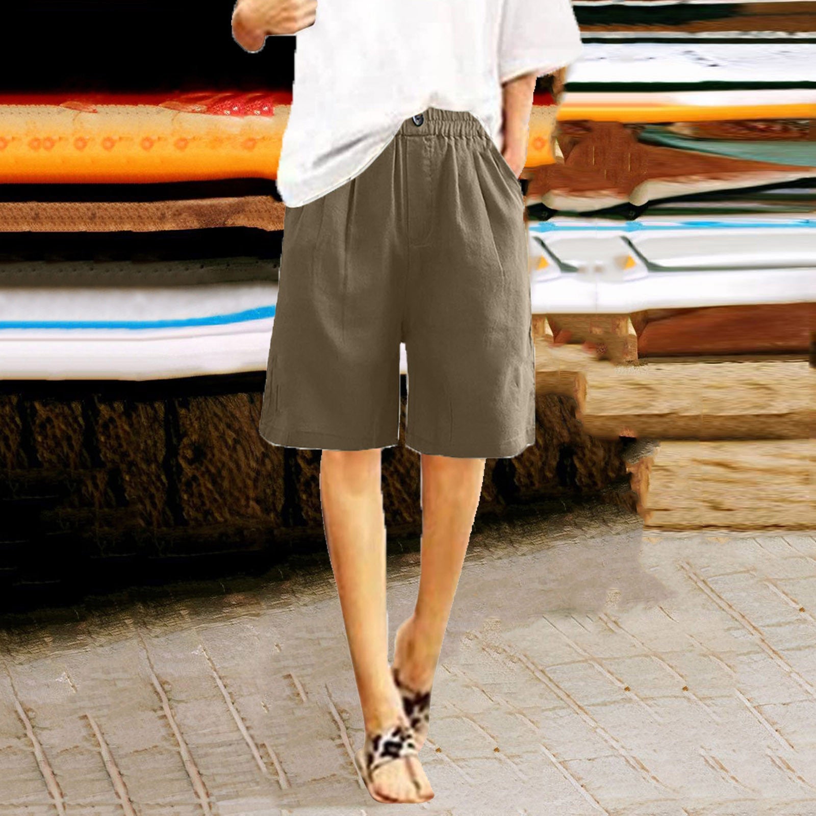 VITTORIA COMO | SHORTS AMPI DA DONNA