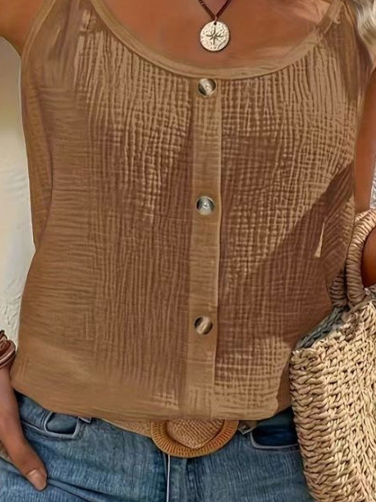 VITTORIA COMO | BLUSA CON SPALLINE SOTTILI DA DONNA