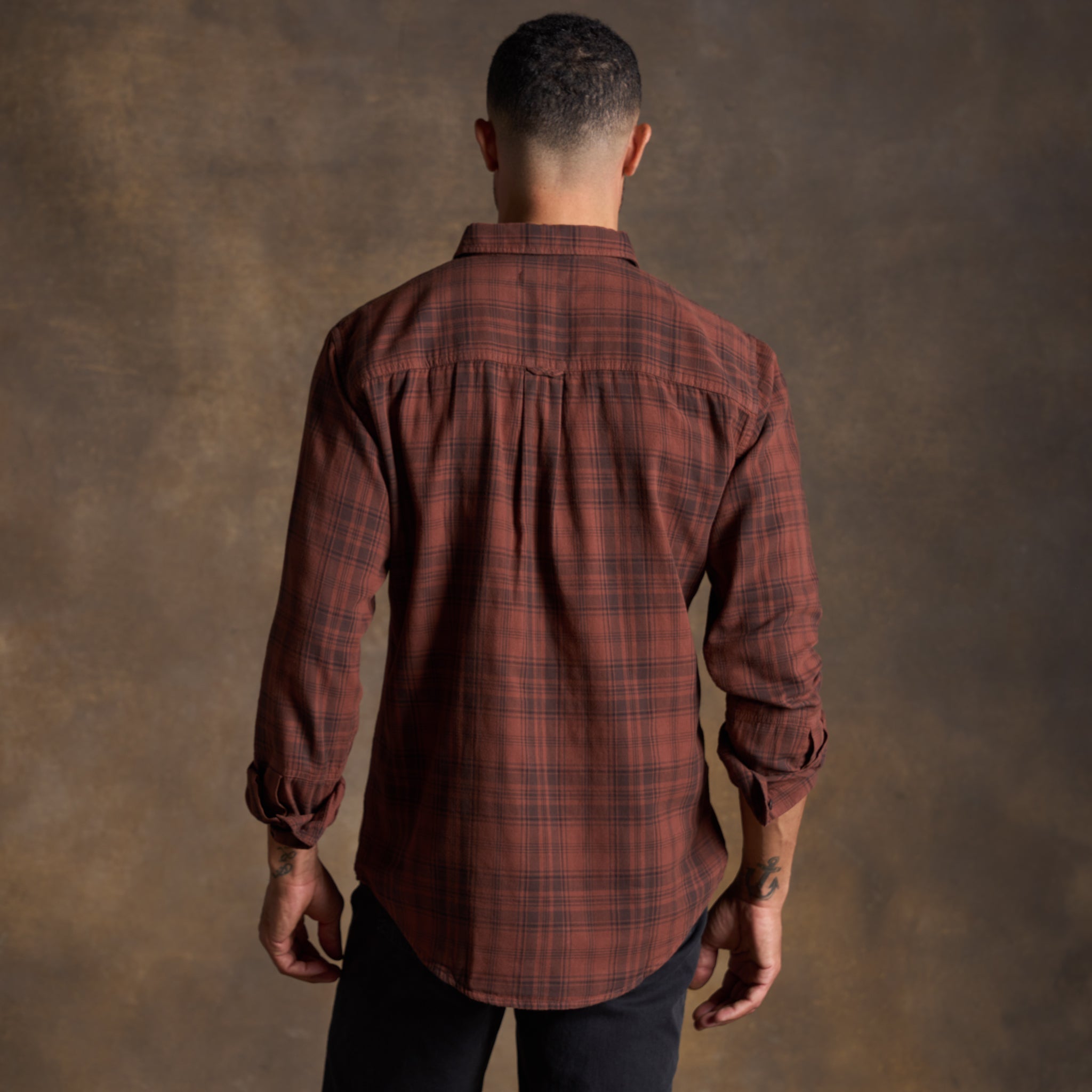 George – Camicia in garza di cotone tartan Heirloom