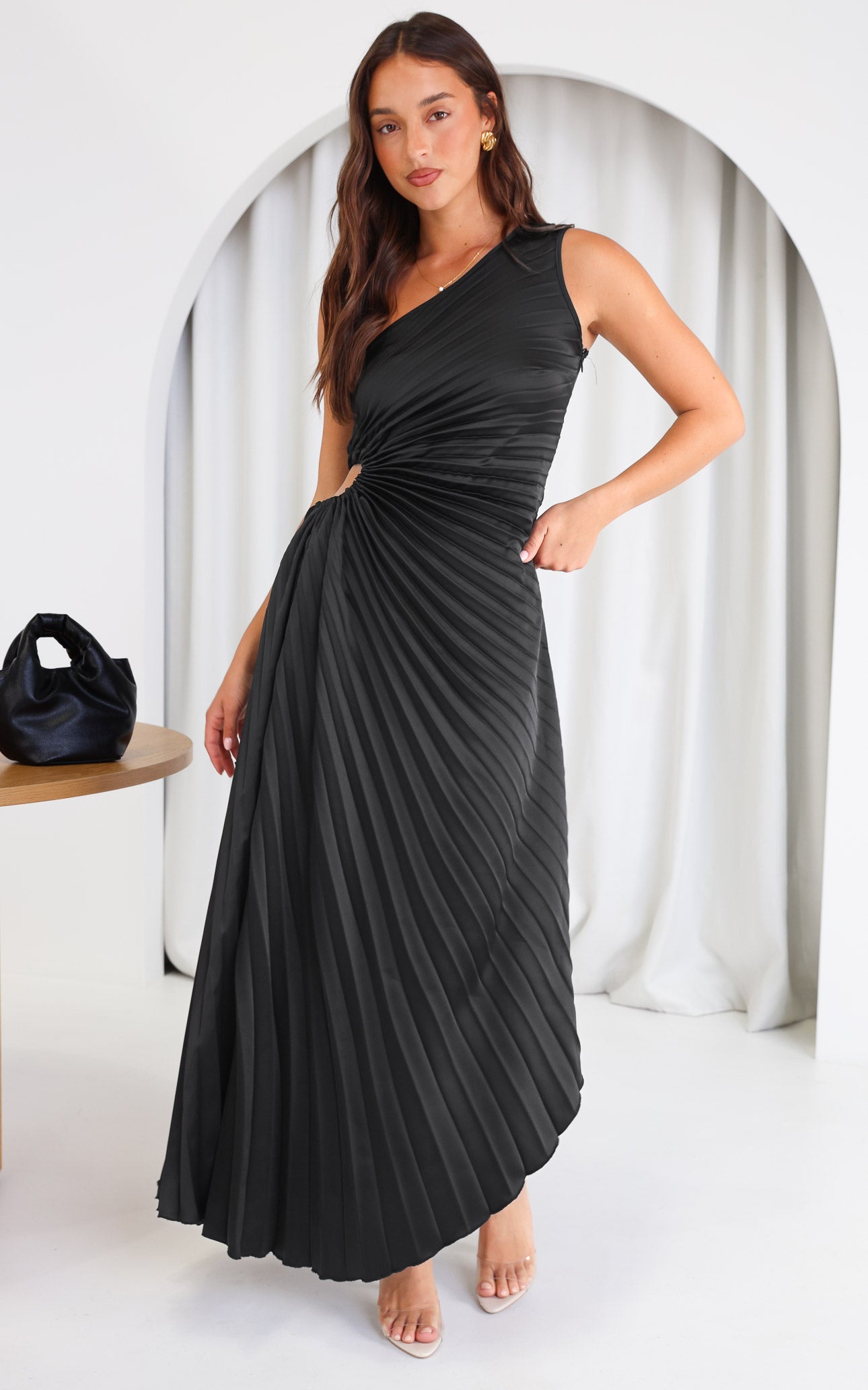 Rochelle – Abito plissettato con cut-out