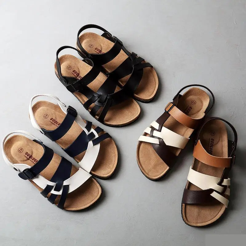 Elara | Sandali ortopedici in pelle premium