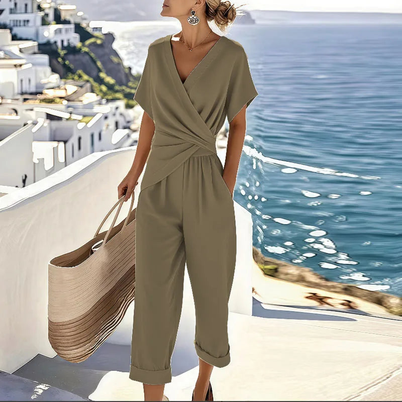 VITTORIA COMO | COMPLETO DRAPPEGGIATO DUE PEZZI DA DONNA
