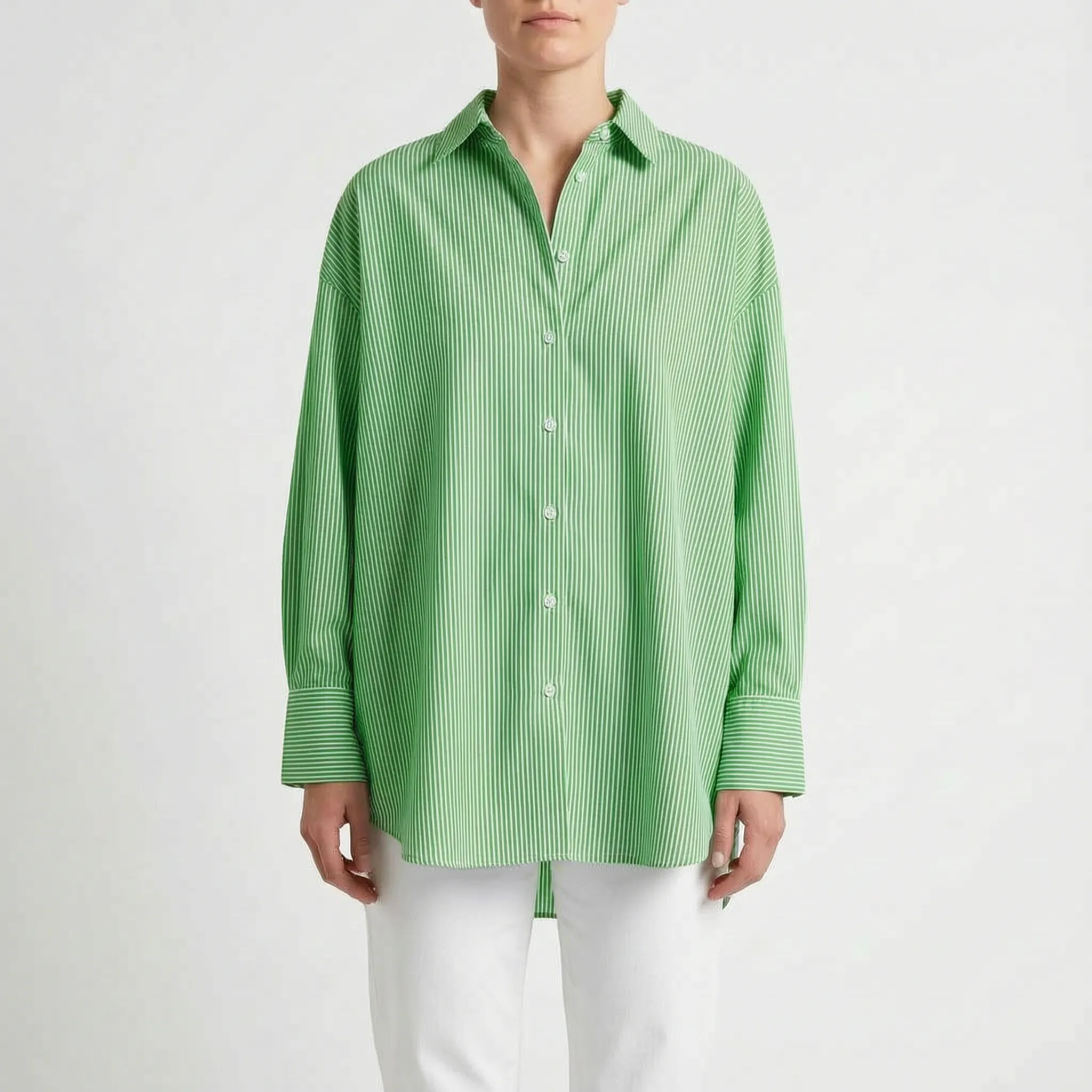 Stripia - Camicia A Righe Donna Passeggiate All'aperto