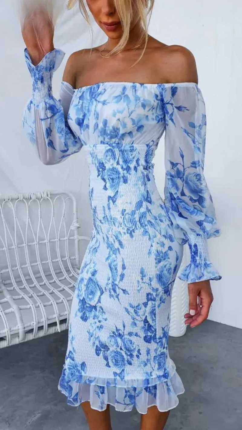 Dahlia – Vestito midi arricciato