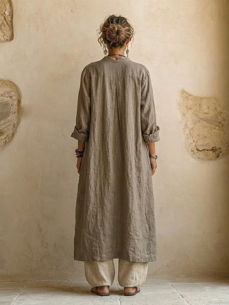 VITTORIA COMO | COMPLETO IN LINO TRE PEZZI DA DONNA