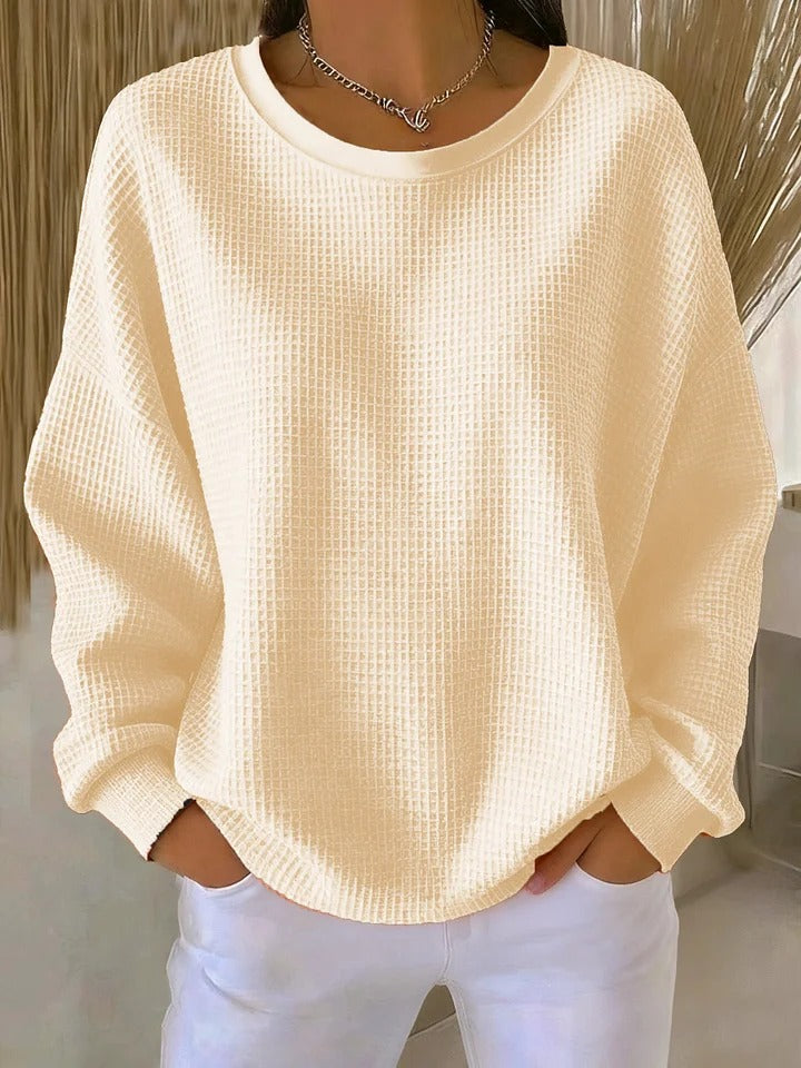 VITTORIA COMO | MAGLIONE OVERSIZE IN MAGLIA WAFFLE DA DONNA