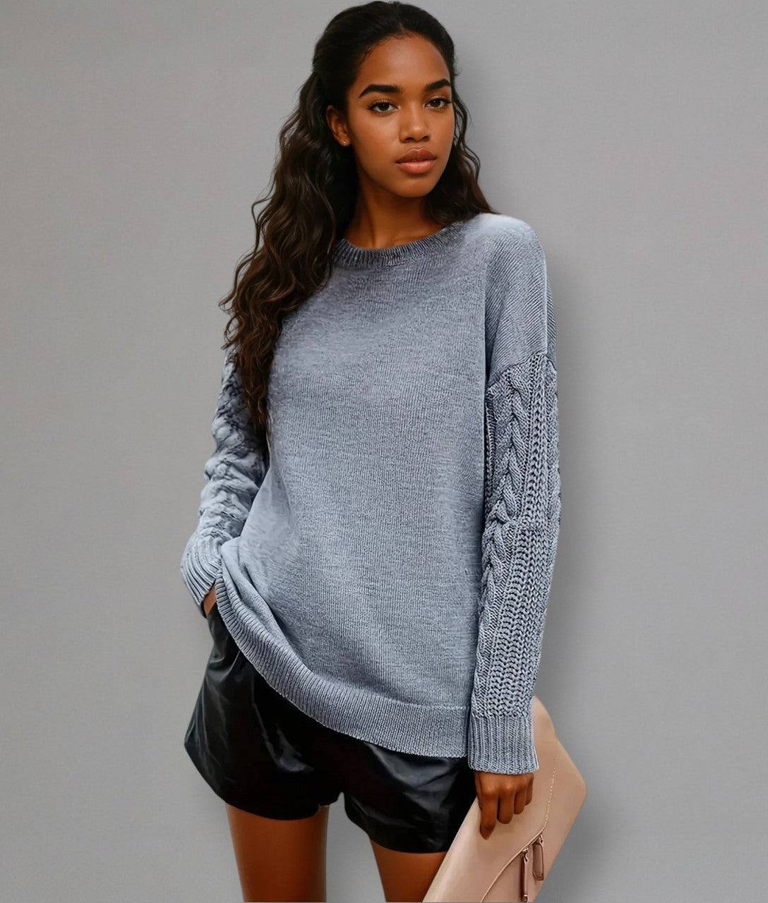 Cavena – Maglione in maglia a trecce con eleganza