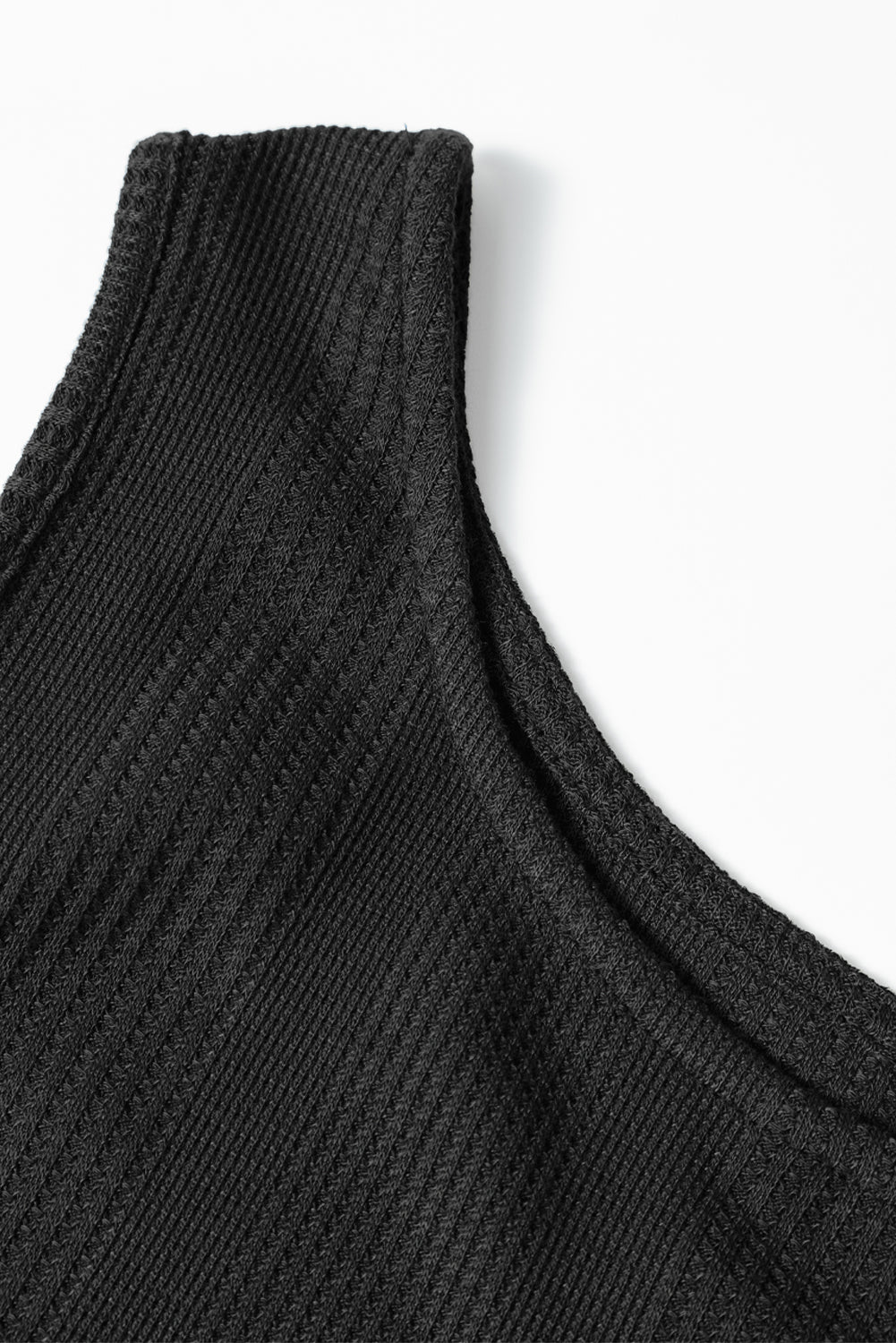 Amelia - Top a Costine con Volant e Pantaloni Blu