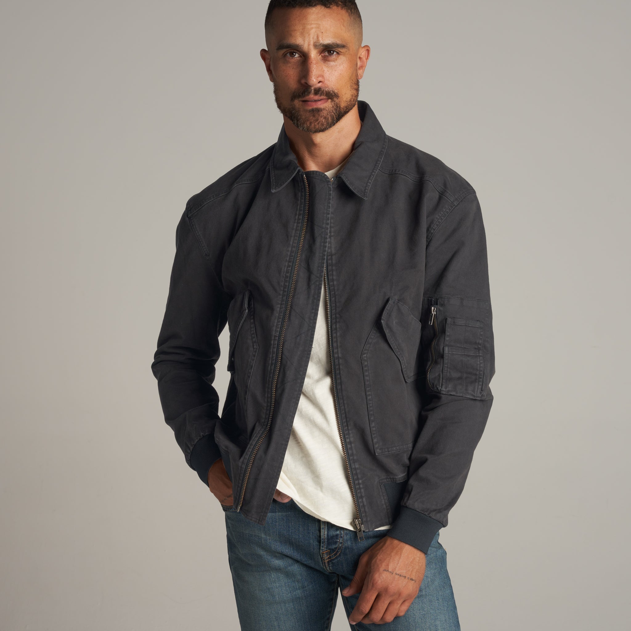 Archie – Giacca Bomber in Twill Stile Utility
