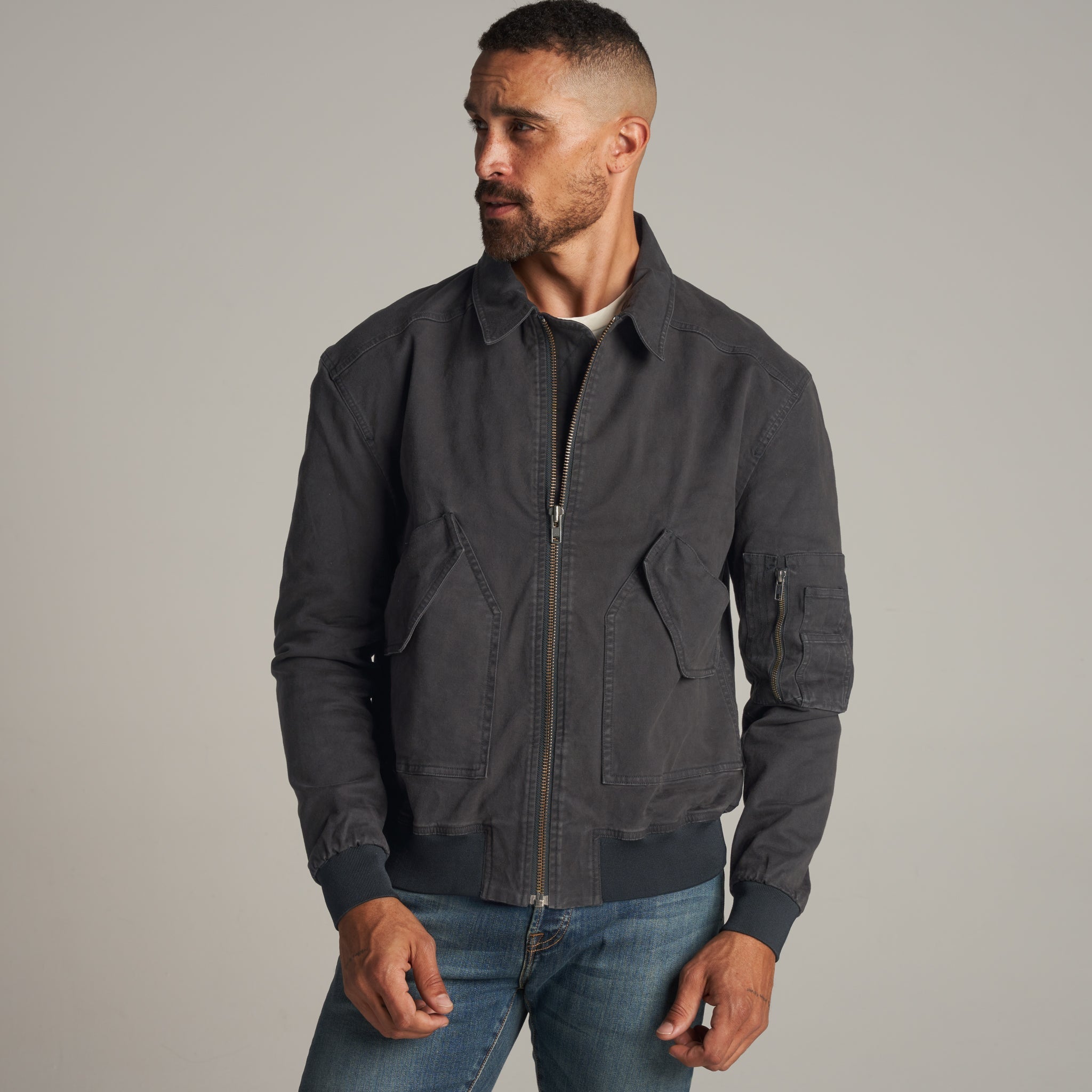 Archie – Giacca Bomber in Twill Stile Utility