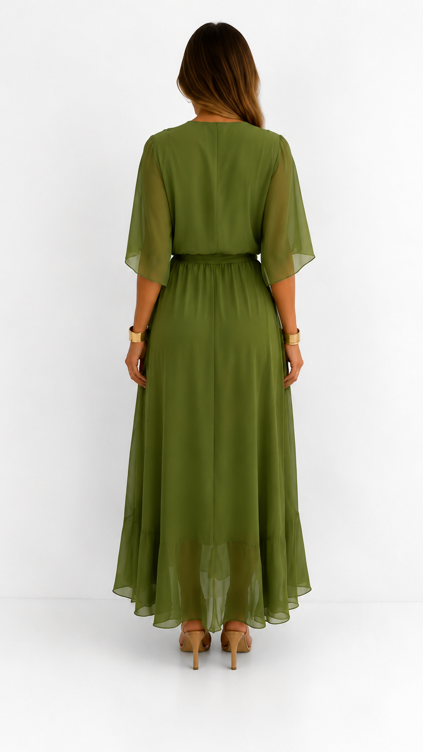 VITTORIA COMO | ABITO IN CHIFFON WRAP DA DONNA