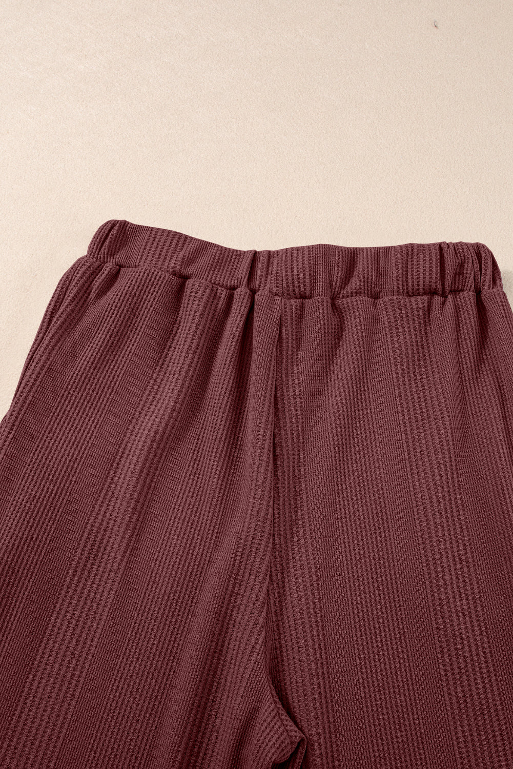 Amelia - Top a Costine con Volant e Pantaloni Blu