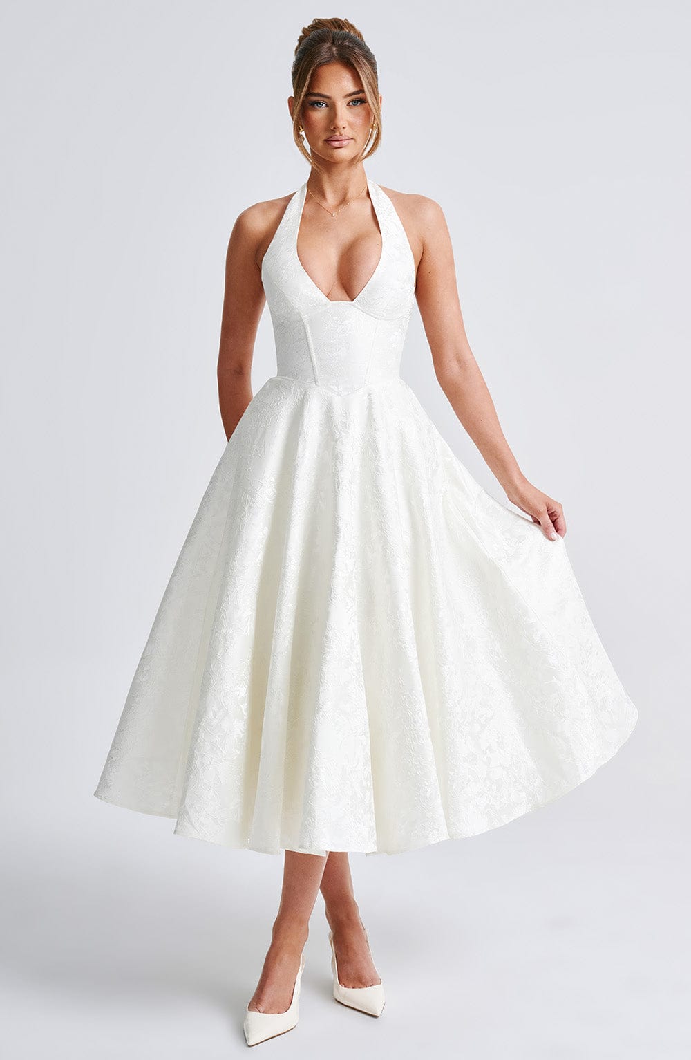 Gisella – Vintage Bow Halter Dress