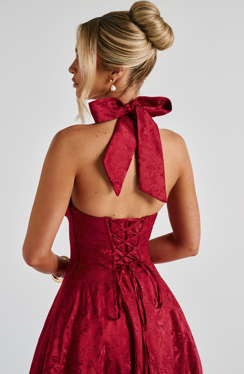 Gisella – Vintage Bow Halter Dress