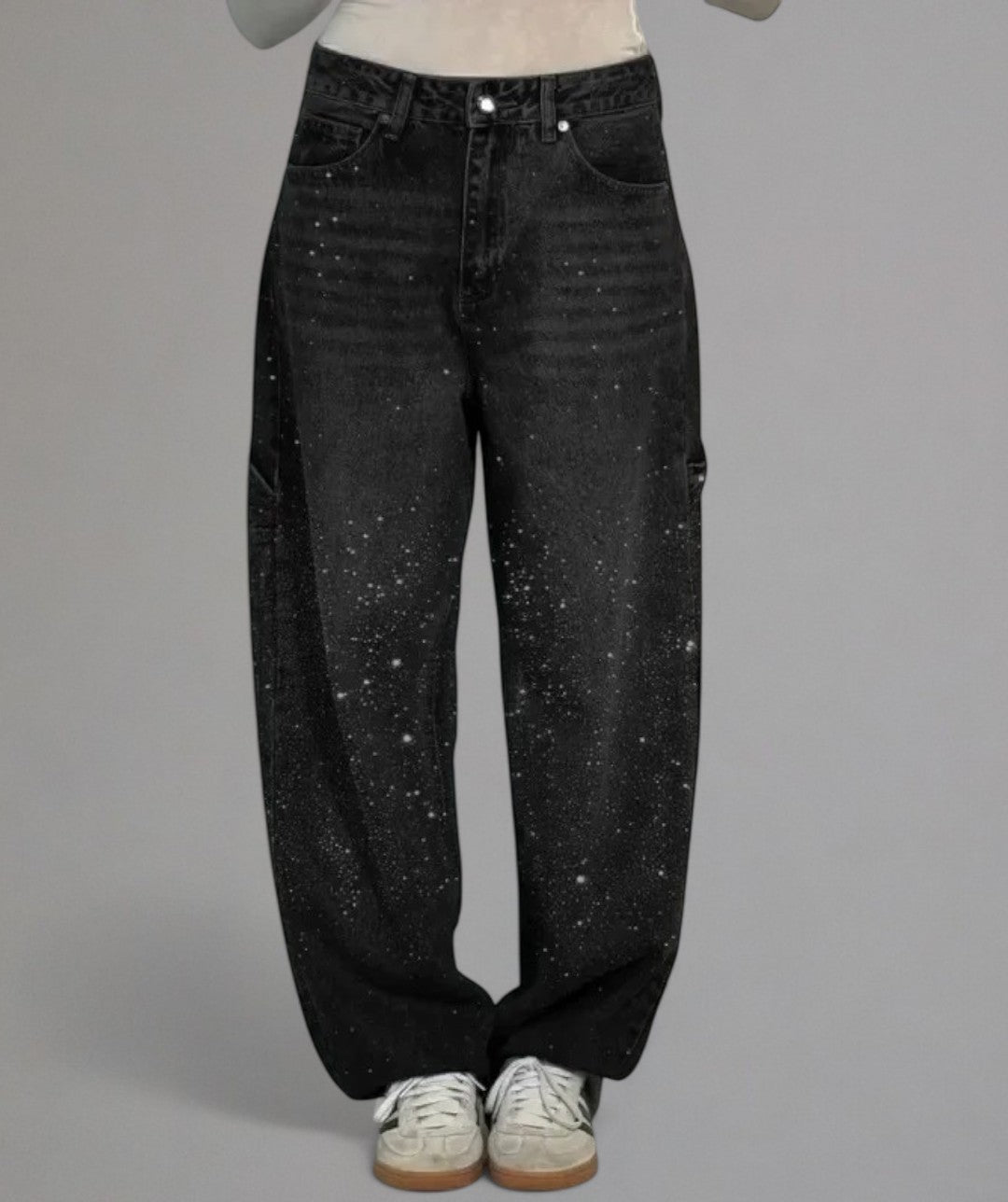 Lola – Pantaloni a Palazzo a Vita Alta Glitter