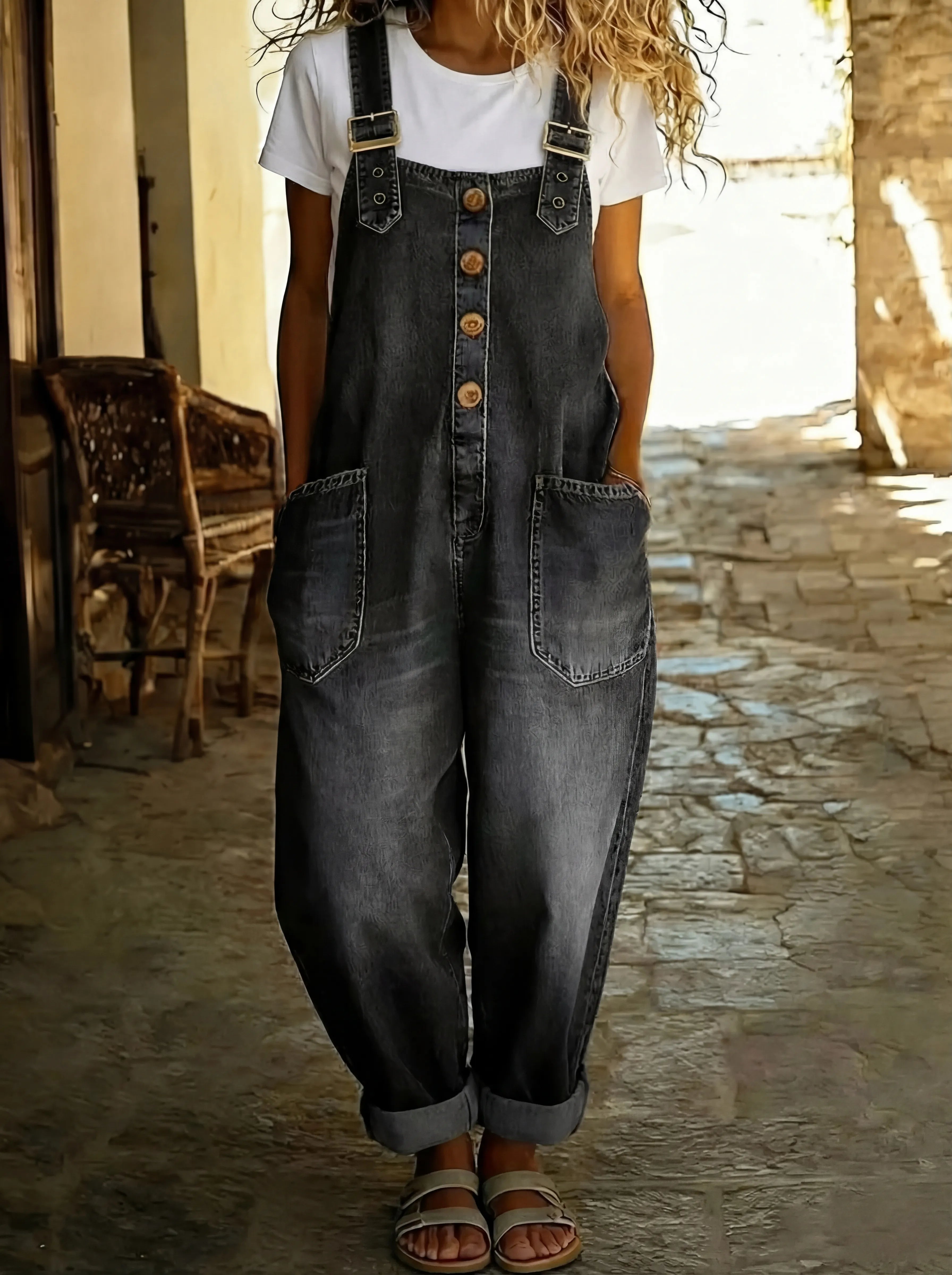 VITTORIA COMO | TUTA IN JEANS DA DONNA