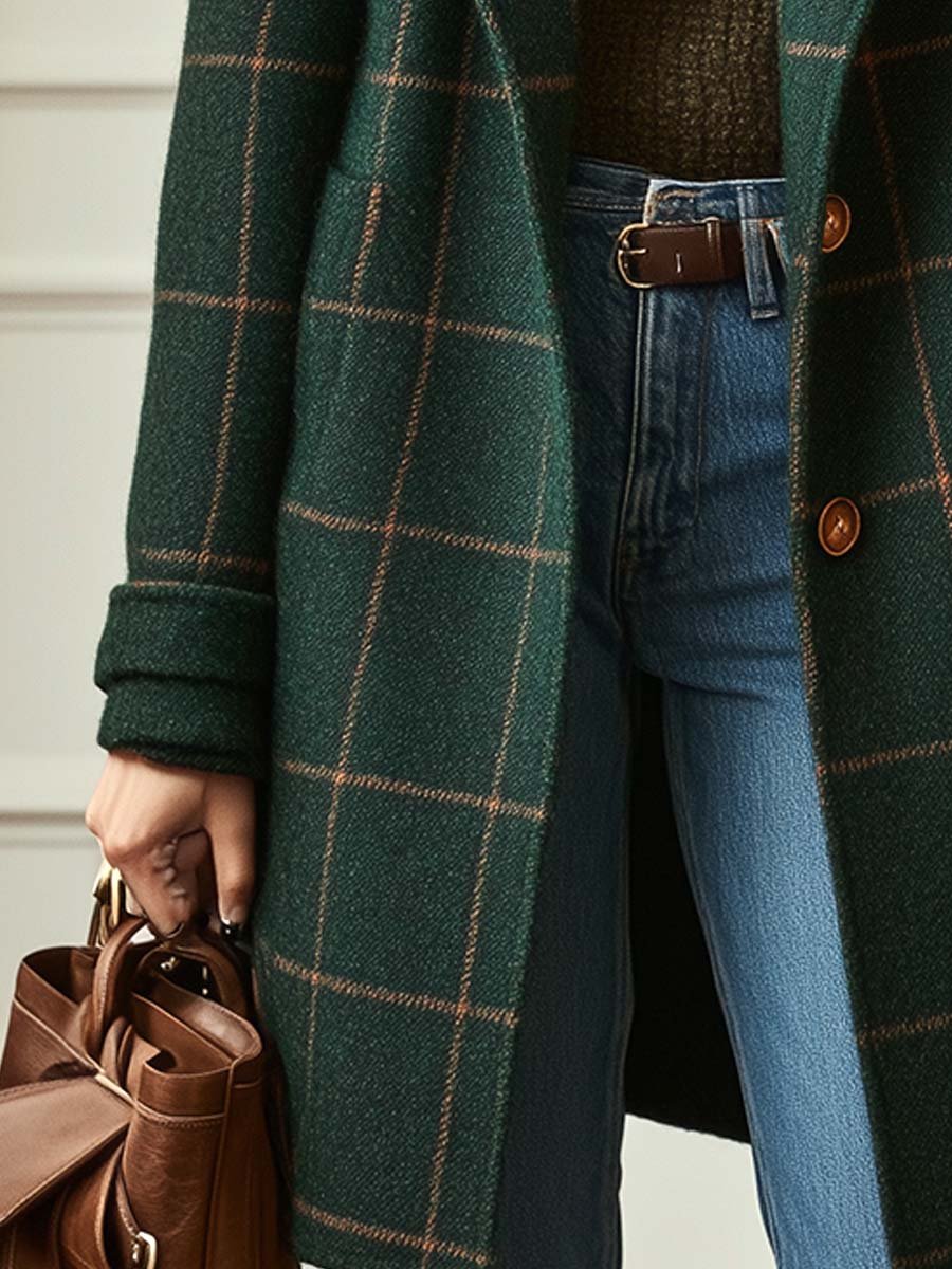 VITTORIA COMO | CAPPOTTO A QUADRI DA DONNA