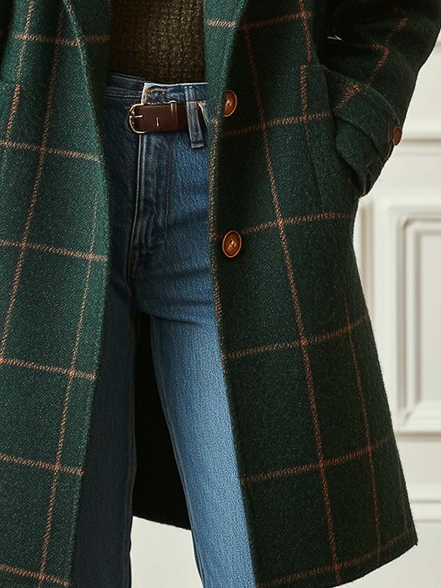 VITTORIA COMO | CAPPOTTO A QUADRI DA DONNA