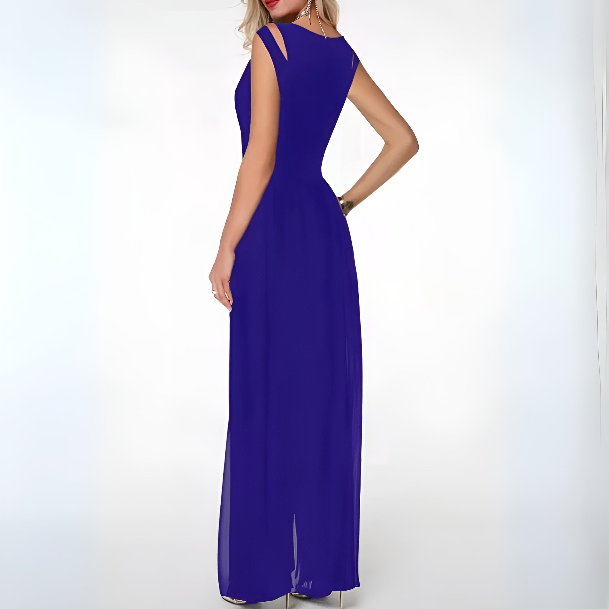 Mildrid – Vestito Lungo con Pannelli Velati