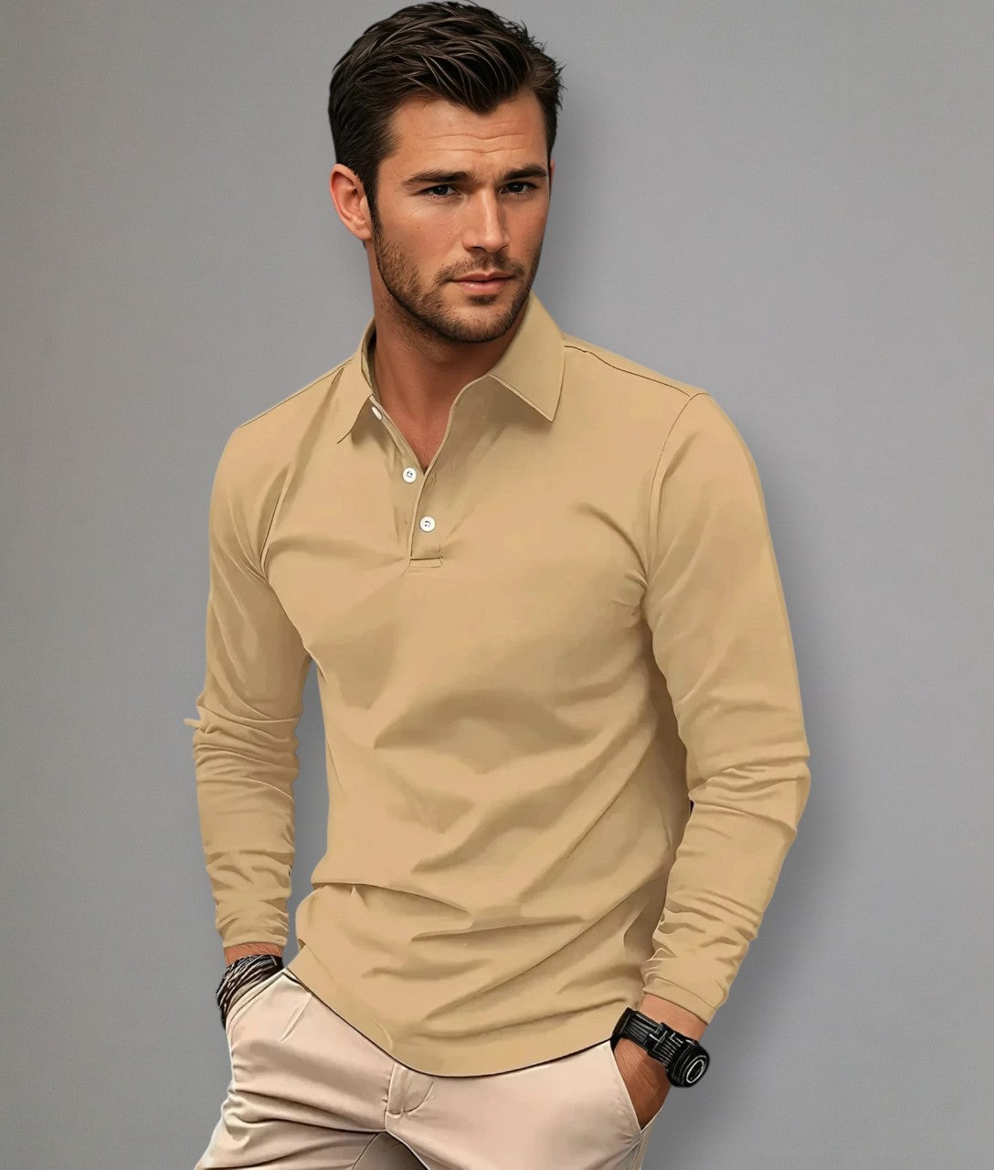 Luca – Polo a Maniche Lunghe Slim Fit