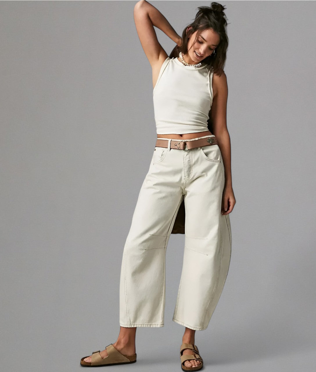 Ava – Jeans a gamba larga a vita alta