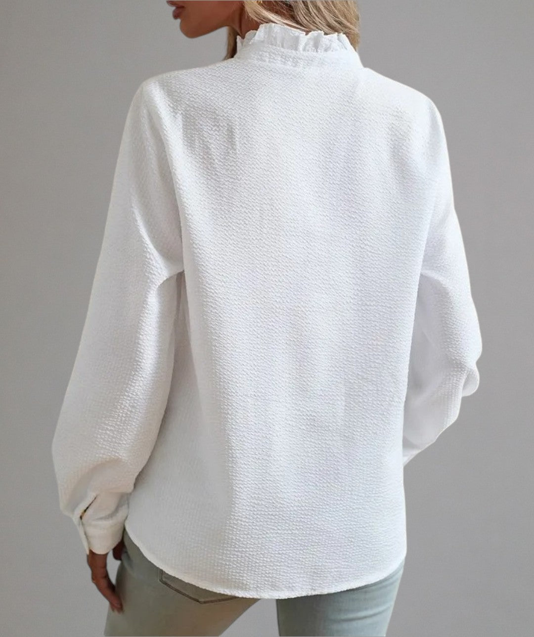 Clara – Pleated Blouse with Elegant Finish